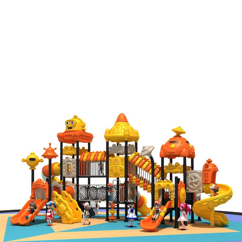Space Station Modular Outdoor Play Structure for Urban Plazas